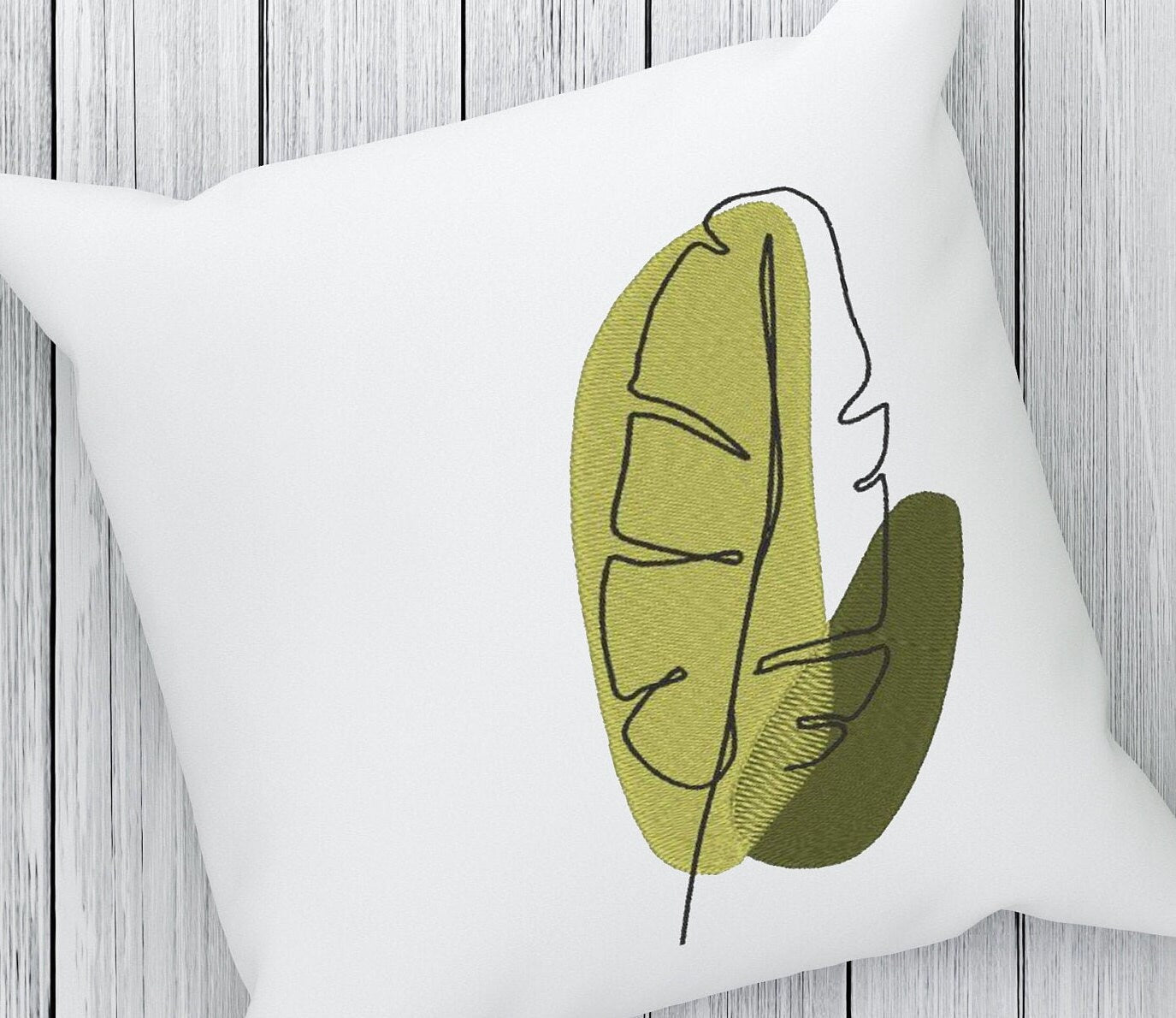 Abstract leaves machine embroidery design. 4x4; 5x7 hoop size