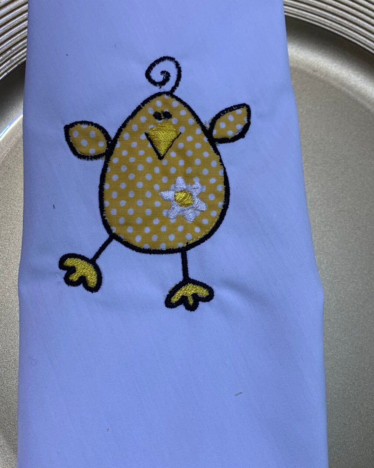 Chicken applique. Machine embroidery design