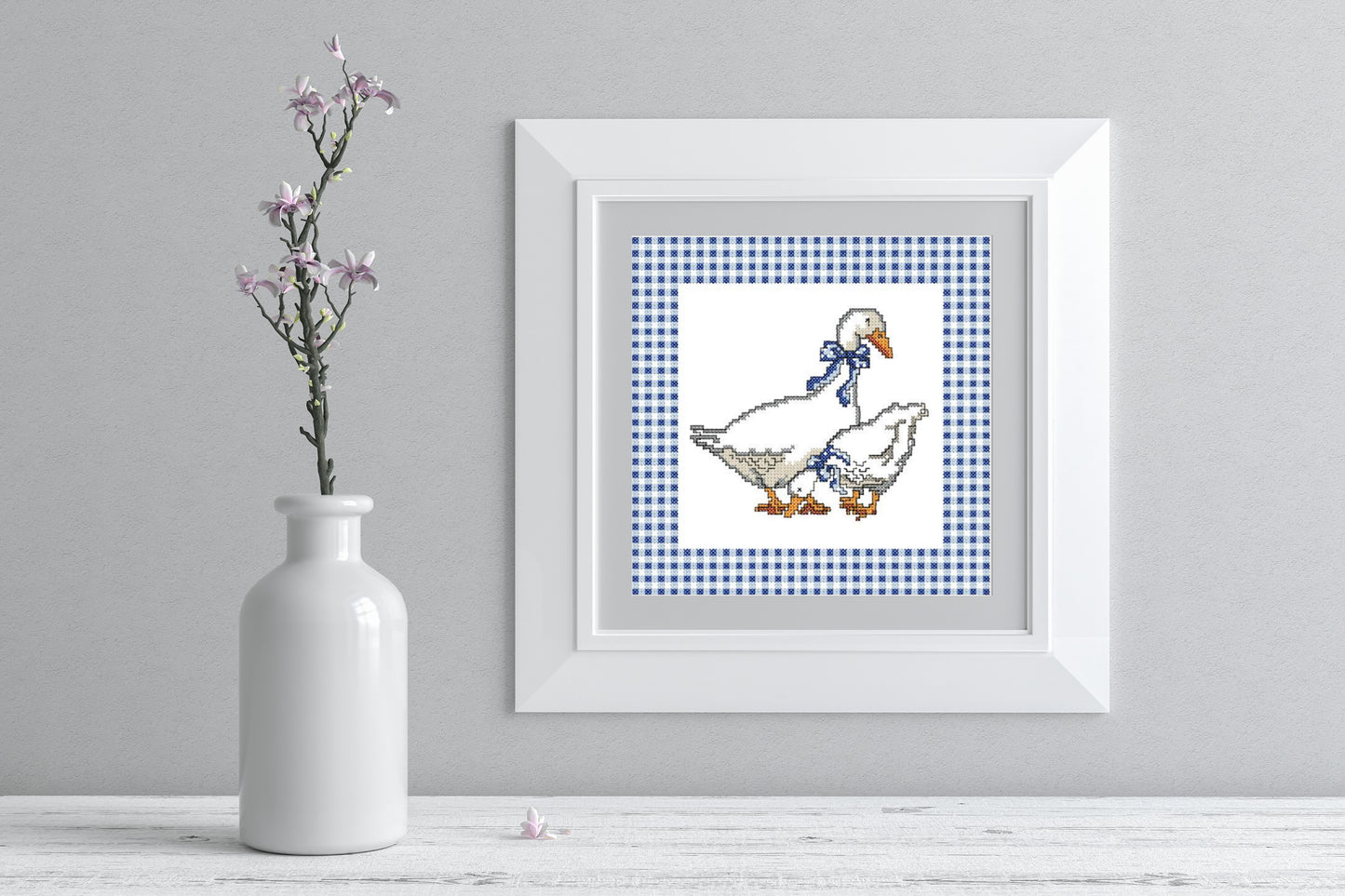 Geese. Cross stitch PDF pattern