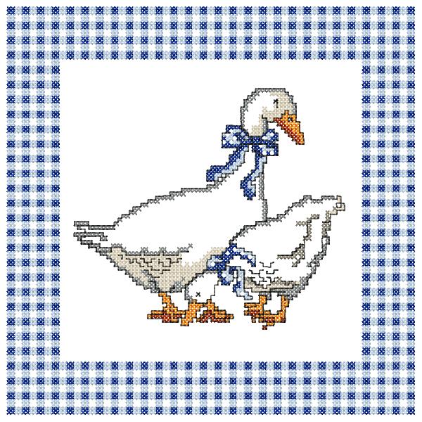 Geese. Cross stitch PDF pattern