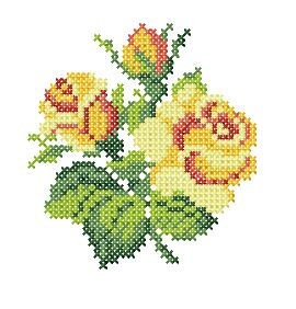 Roses cross stitch. Machine embroidery and PDF pattern for hand embroidery. 4x4: 5x7; hoop size