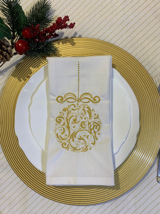 Christmas ornament. Globe machine embroidery design