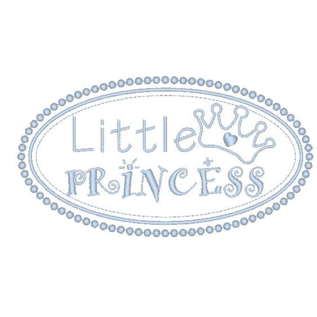 Little princess frame. Machine embroidery designx 4x4 ; 7x5;  hoop size