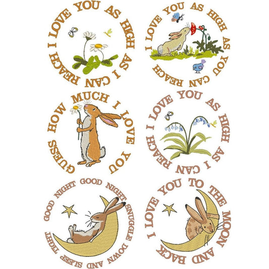 Guess how much I love you.  Words.  Bold font. Machine embroidery design. 3x3; 4x4 inch