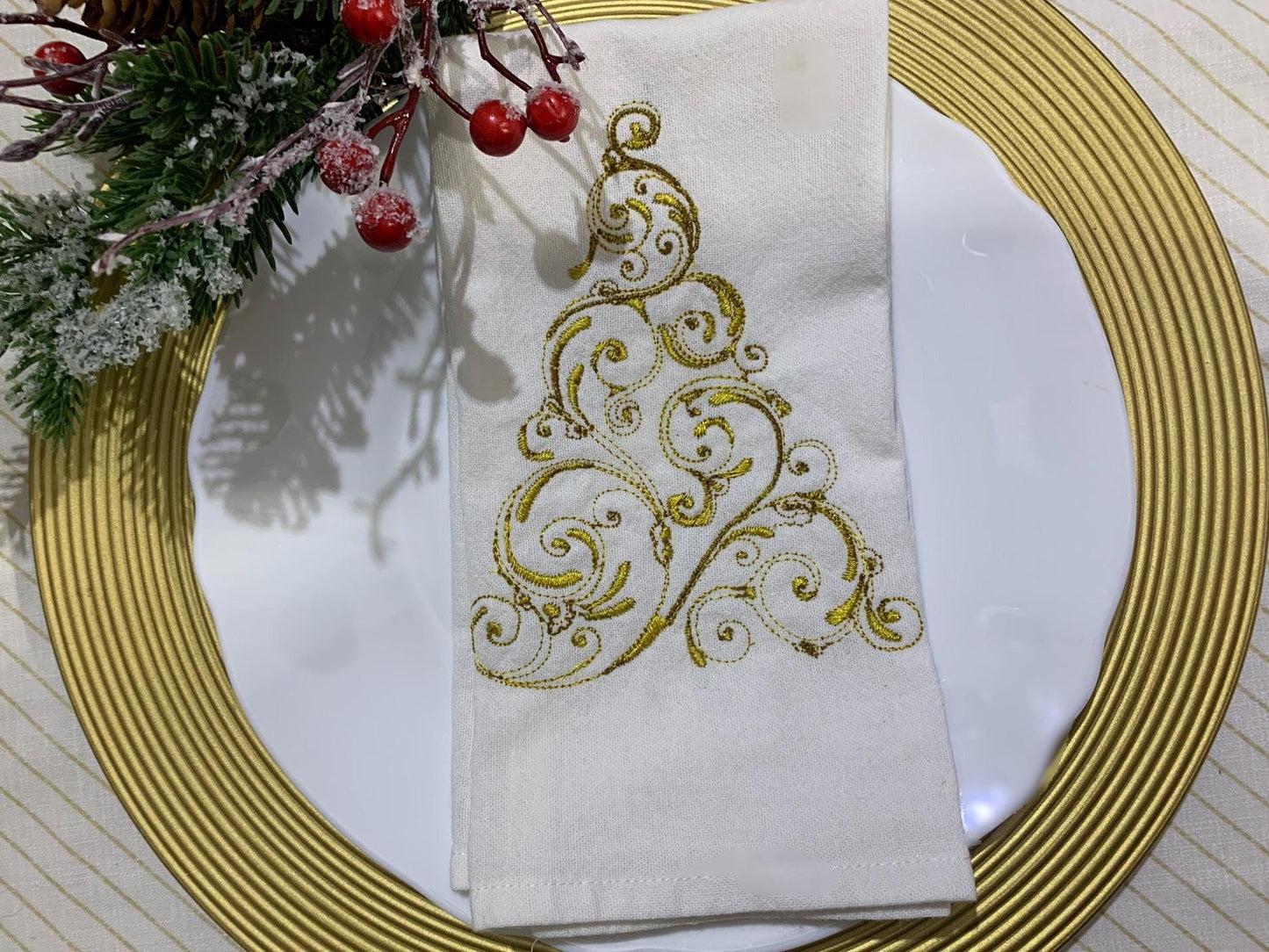 Christmas ornament.Christmas tree machine embroiderdesign